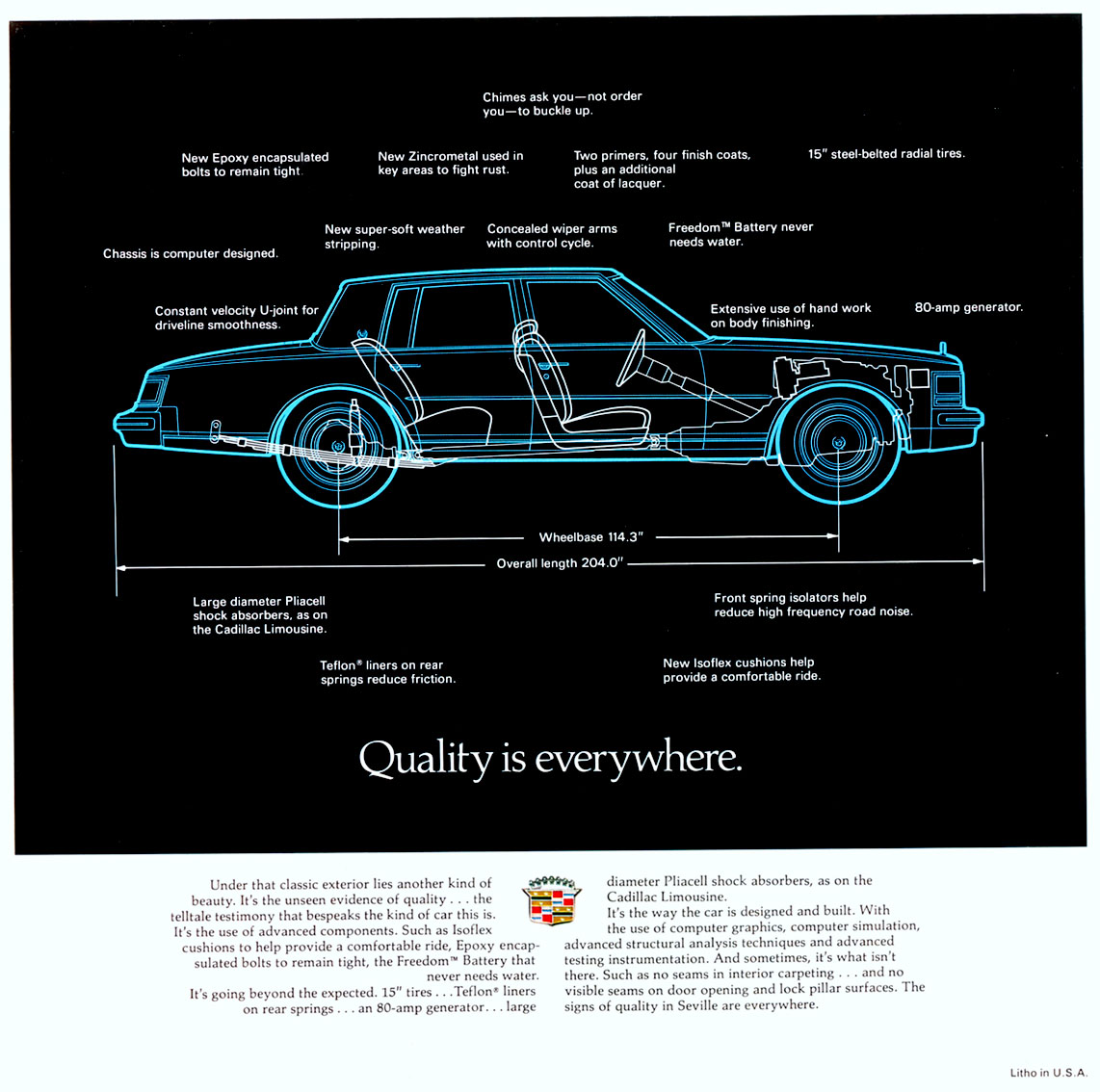 1976 Cadillac Seville Brochure Page 10